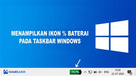Cara Menampilkan Baterai di Windows 10