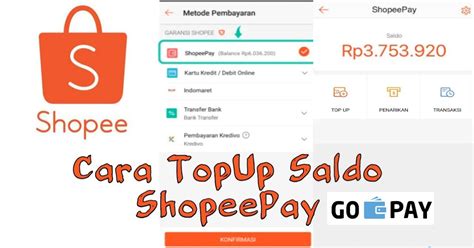 cara top up shopee