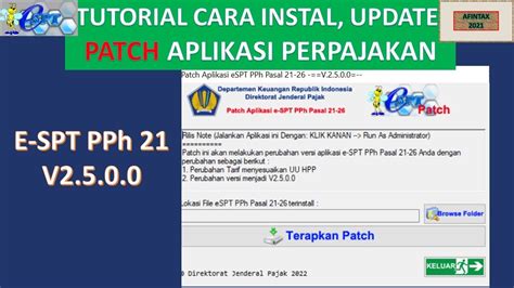 Ini Cara Agar Unduh Update Patch eSPT PPh 2126 Versi 2.5 Tak Diblokir