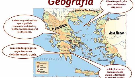 ⊛ Mapa de Grecia ·🥇 Político & Físico Para Imprimir