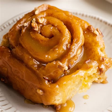 Whole Wheat Cinnamon Rolls with Salted Caramel Glaze • Fit