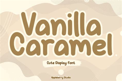caramel and vanilla font