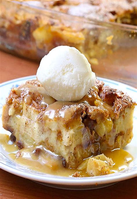 Caramel Apple Pie Bread Pudding