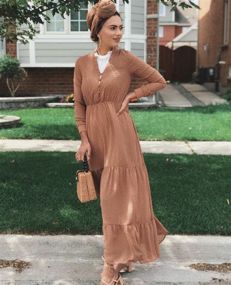 caramel brown color dress