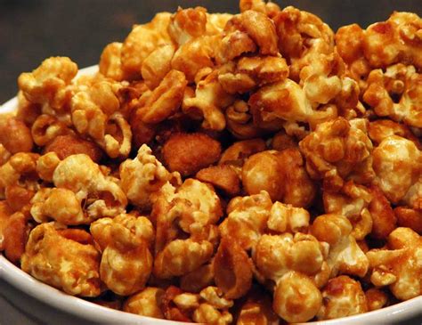 caramel corn with peanuts recipe