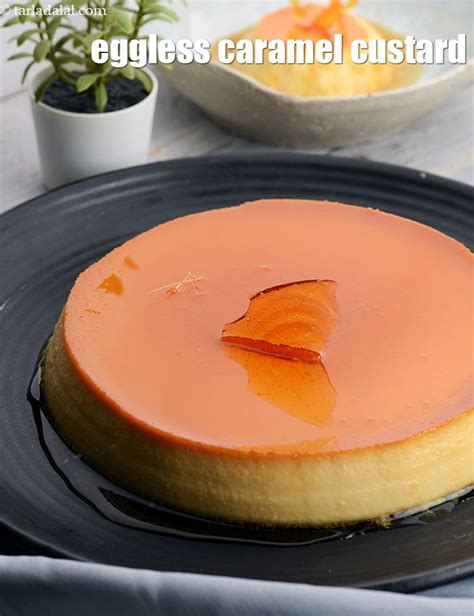 Caramel Custard Eggless