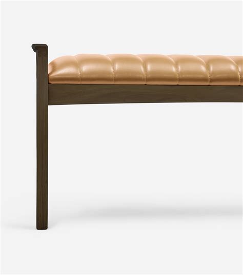 Caramel Leather Bench: Add Comfort and Style to Your Home Decor