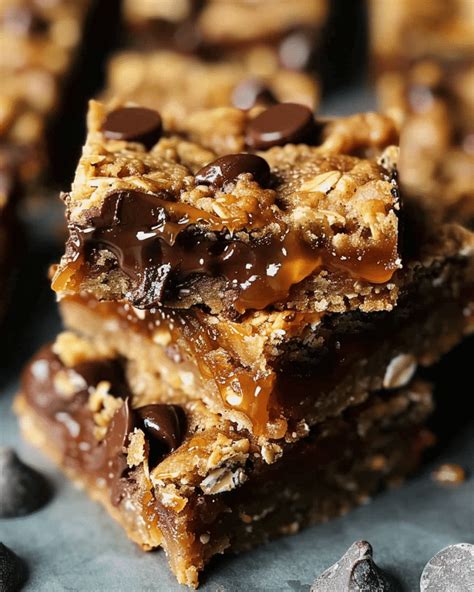 Caramel Oat Cookie Bars