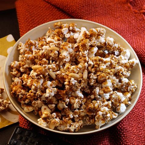 caramel popcorn and peanuts recipe