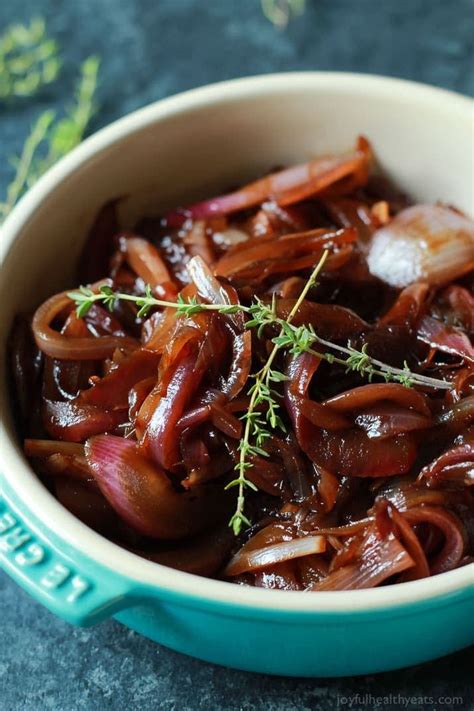 caramelized red onions balsamic