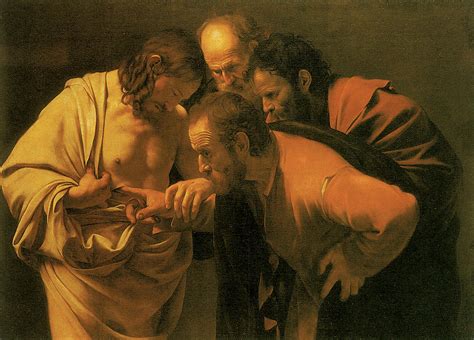 caravaggio's doubting of st. thomas