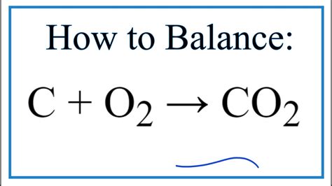carbon dioxide balanced chemical equation
