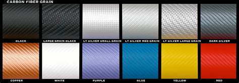 Carbon Fiber Colors