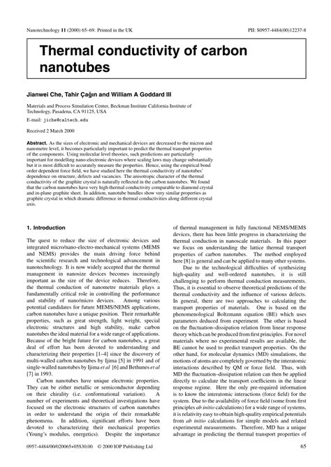 Carbon Nanotubes Conductivity