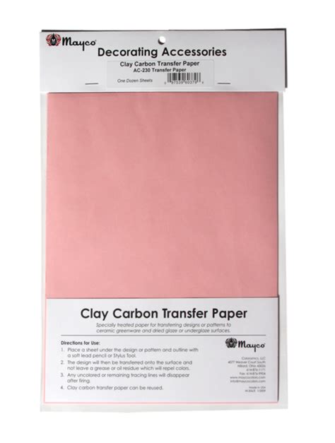 carbon transfer paper for ceramics