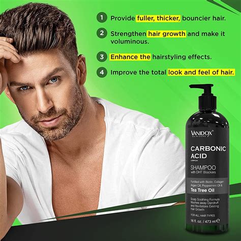 carbonic acid shampoo for men
