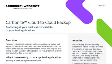 carbonite cloud to cloud backup datasheet