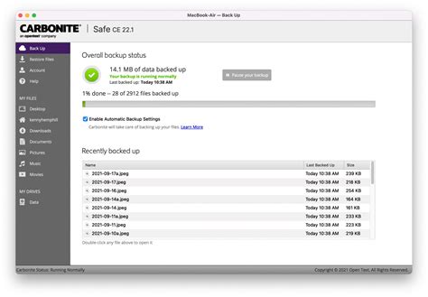 carbonite safe software download