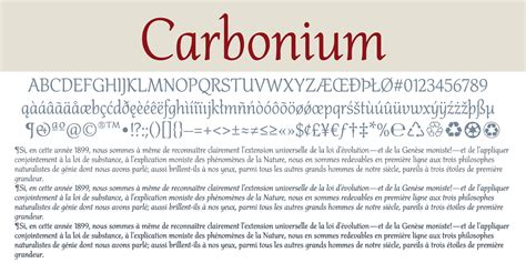 carbonium font free download
