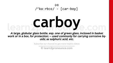 Carboy Etymology