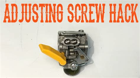 Carburetor Adjustment Without Tool