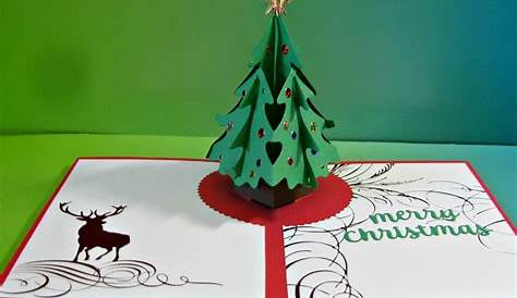 Card Christmas Pop Up Santa Claus Home Décor 3D Handmade Cut Etsy