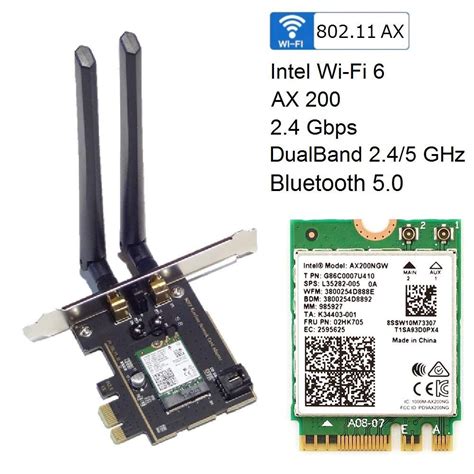 card wifi bluetooth intel