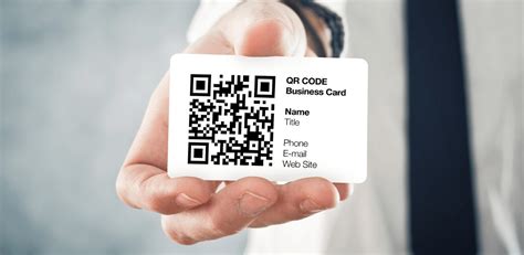 card with qr code