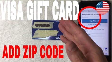 Card Zip Code Visa