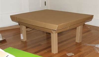 Cardboard Box Coffee Table Diy
