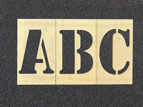 Cardboard Stencil Letters