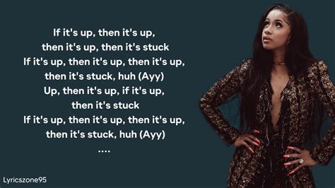 cardi b up clean lyrics