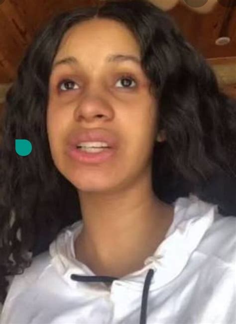 cardi b without makeup pictures