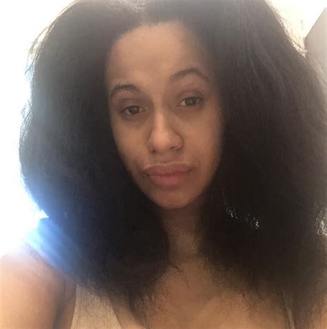 cardi b without wig
