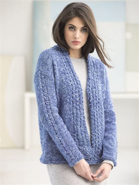 Free Knitted Cardigan Pattern For Ladies Pinterest