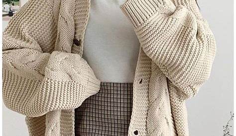 Cardigan Outfit Ideas Korean Blush Knit In 2021 Trendy s Cute s