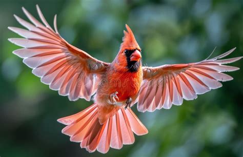 Cardinal In Flight
