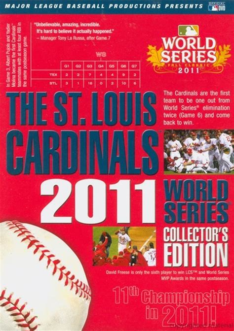 cardinals 2011 world series dvd
