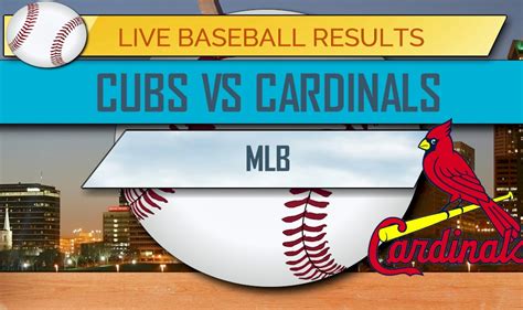 cardinals vs cubs score tonight