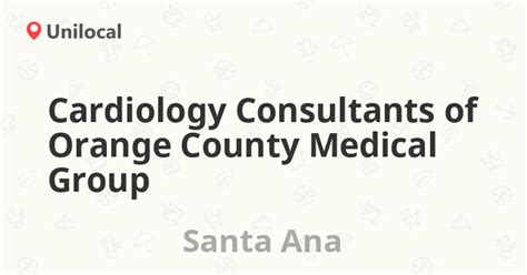 cardiology consultants of orange county