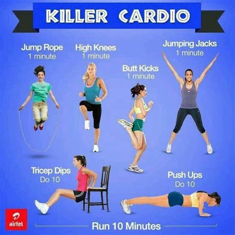 Cardiovascular Exercise Examples List