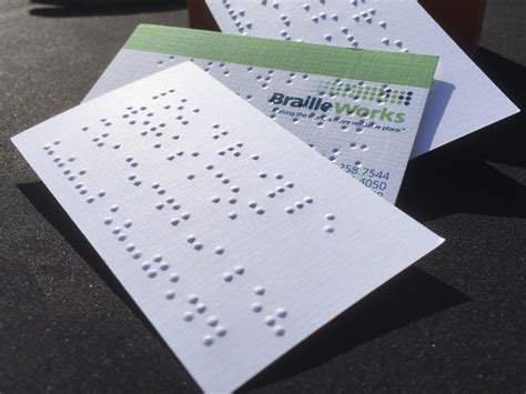 Cards In Braille