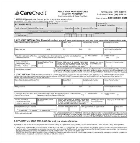 Credit Application Template 35 + Examples in PDF, Word, Google Docs
