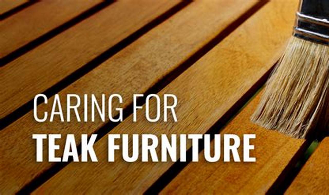 care of teak veneer furniture
