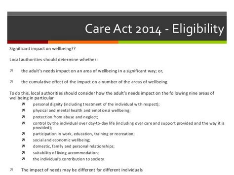 care act age eligibility