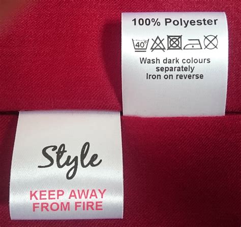 care labels for clothing