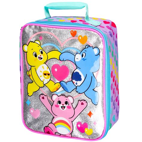 VTG Vintage 1986 Pink Care Bears Collectible Plastic Lunch Box By