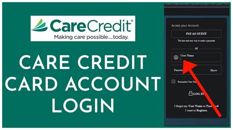 carecredit credit card login