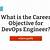 career objective for devops engineer