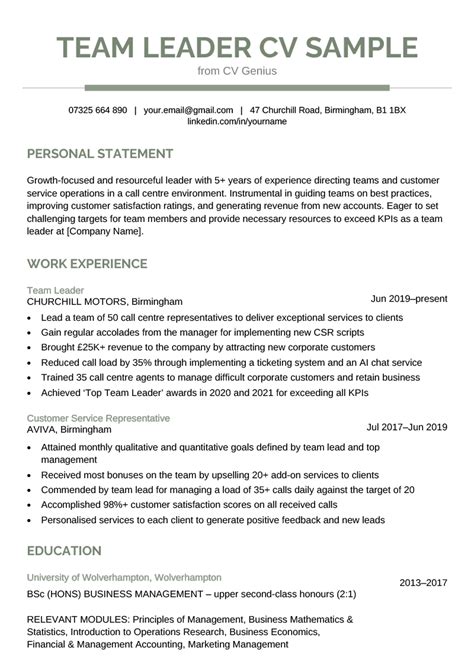 Team Lead Manager Resume Samples QwikResume